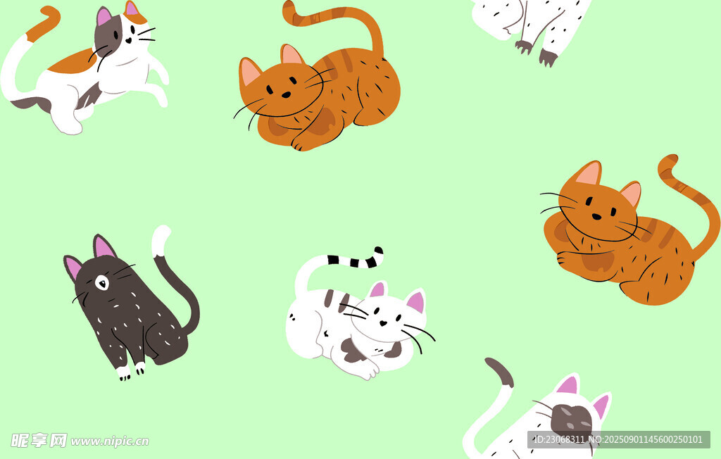 可爱猫咪图案集合