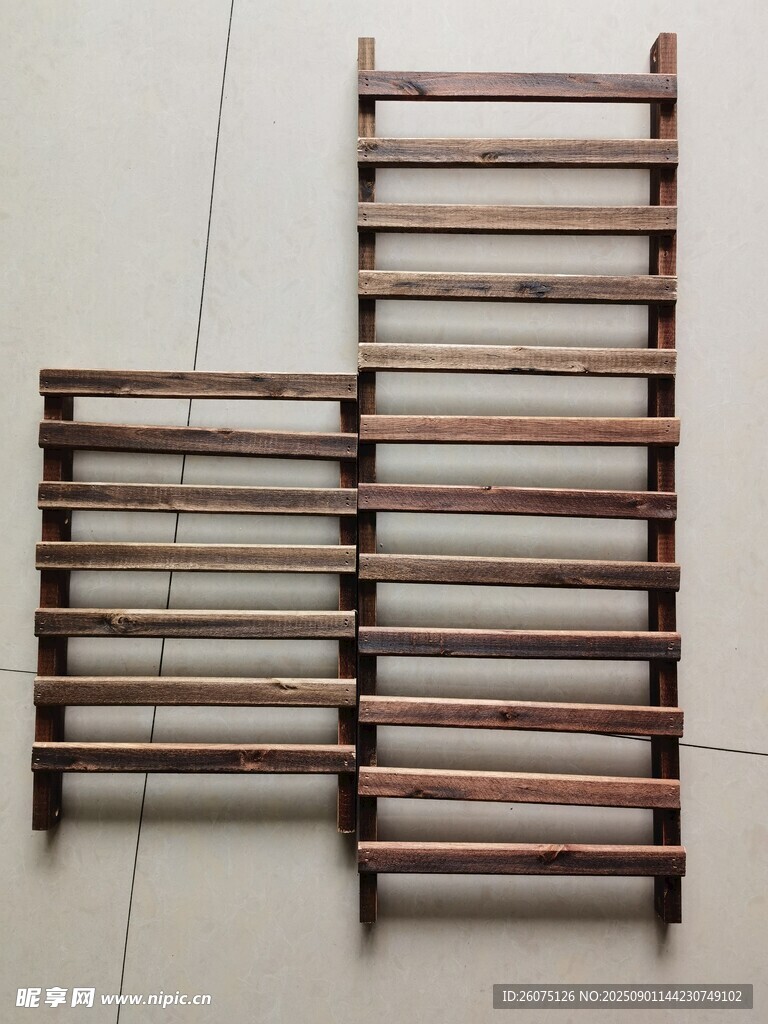 木质折叠花架展示