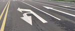 道路左转箭头交通标识