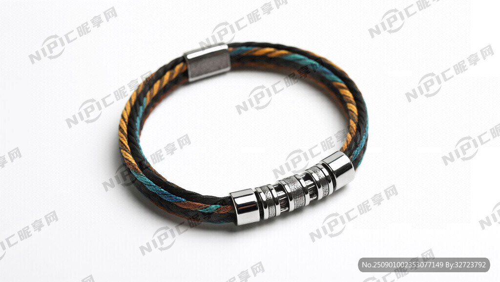 潮玩手串主题 白色背景