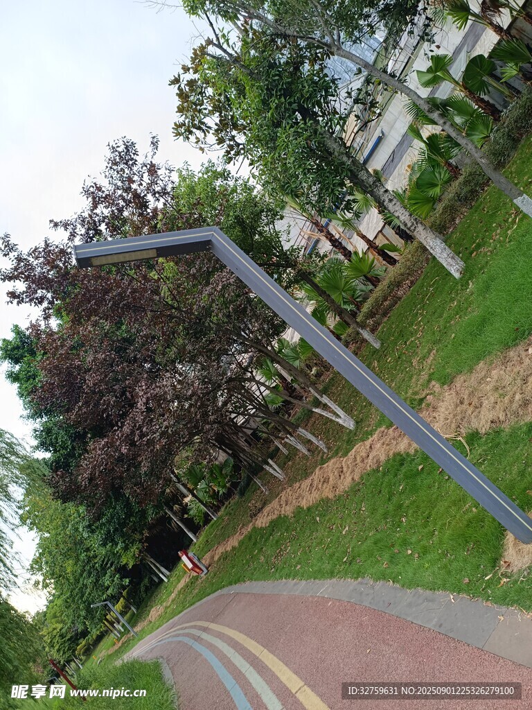 公园中的休闲步道