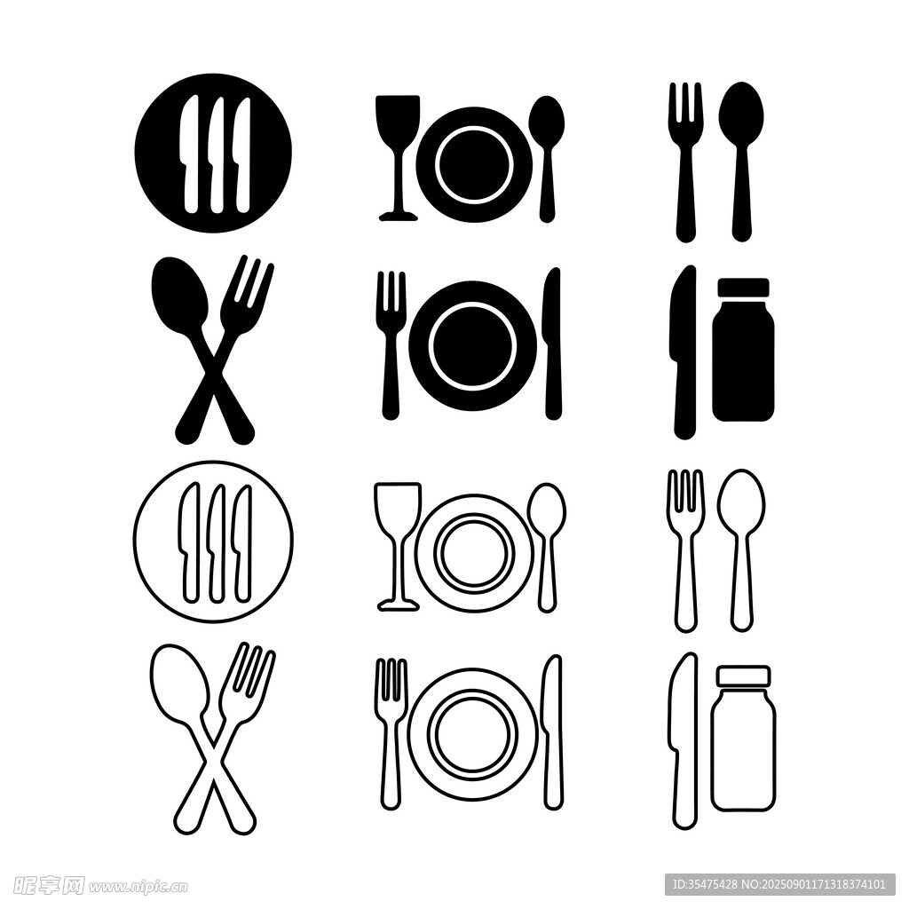 餐具图标