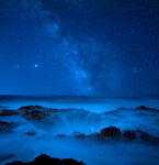 海边星空夜景浪漫梦幻