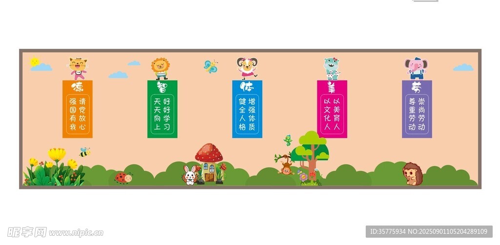 幼儿园班级文化展示墙