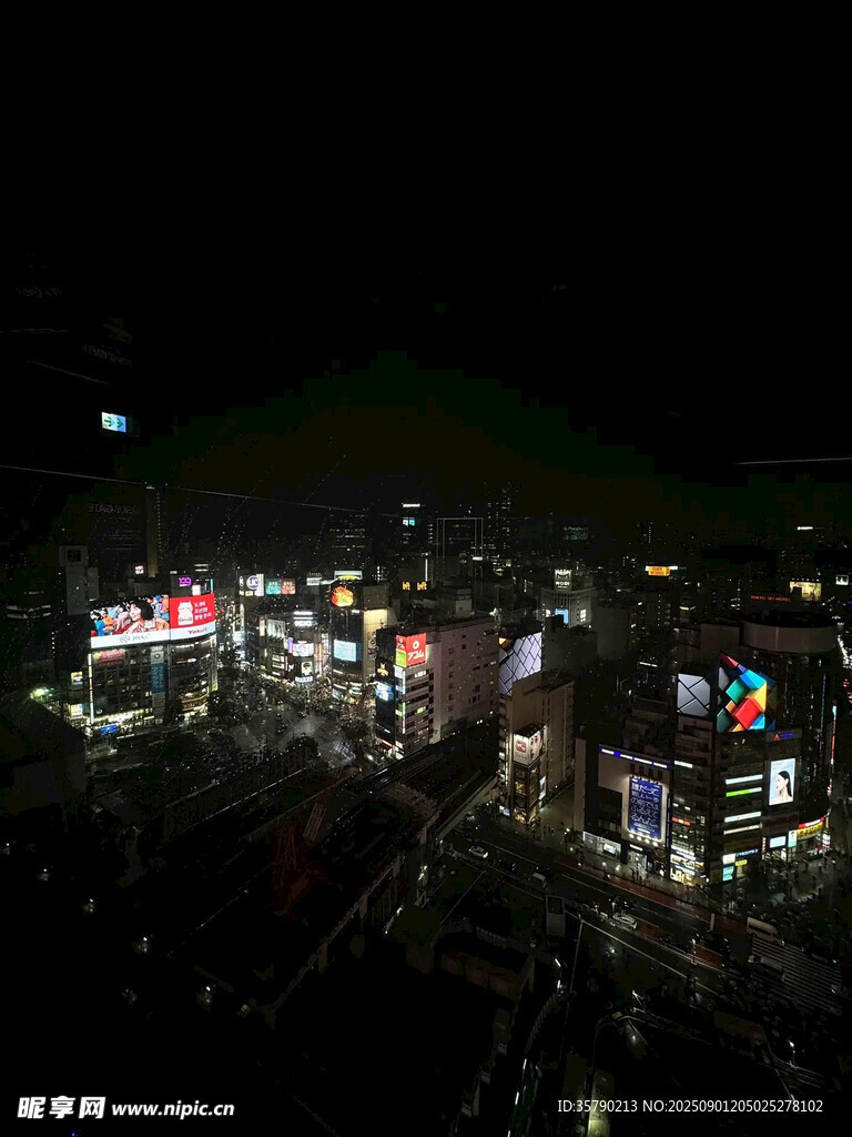 城市夜景璀璨灯光秀