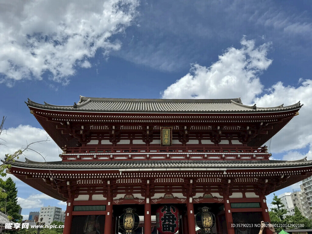 日本传统建筑浅草寺大门