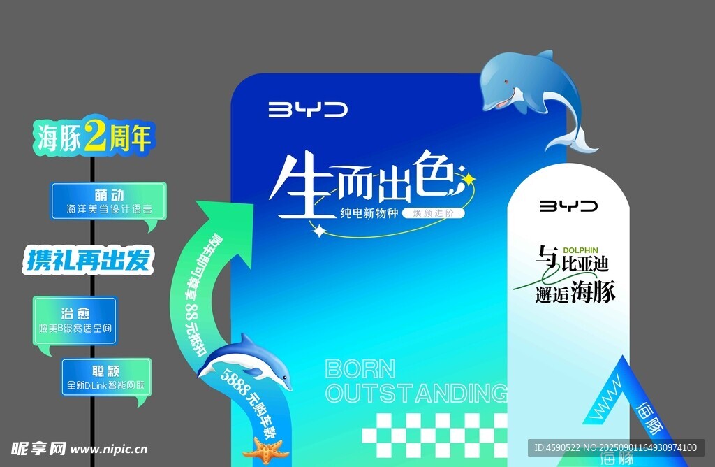 比亚迪氛围布置
