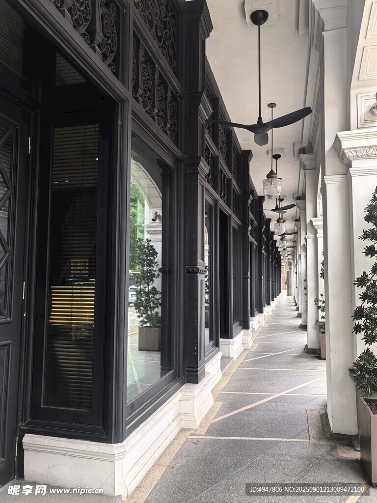 时尚街道店铺外观景致