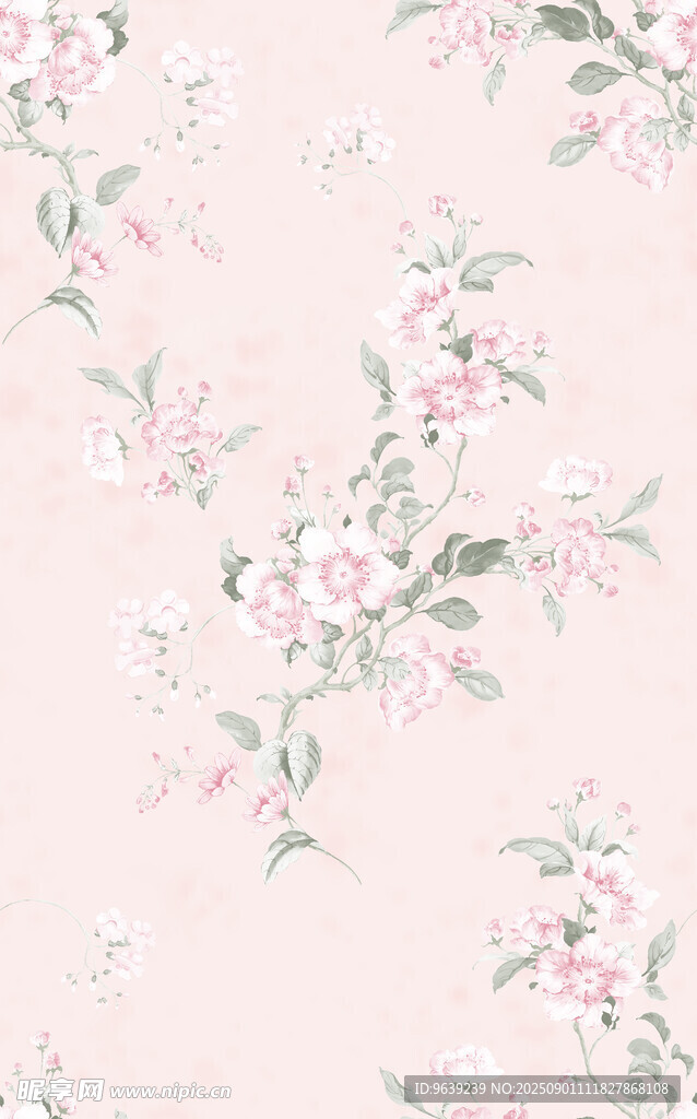粉色花卉