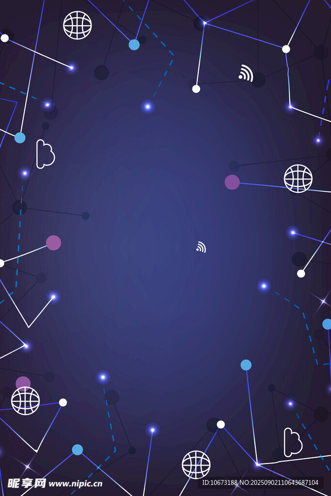 梦幻星空星座图案背景