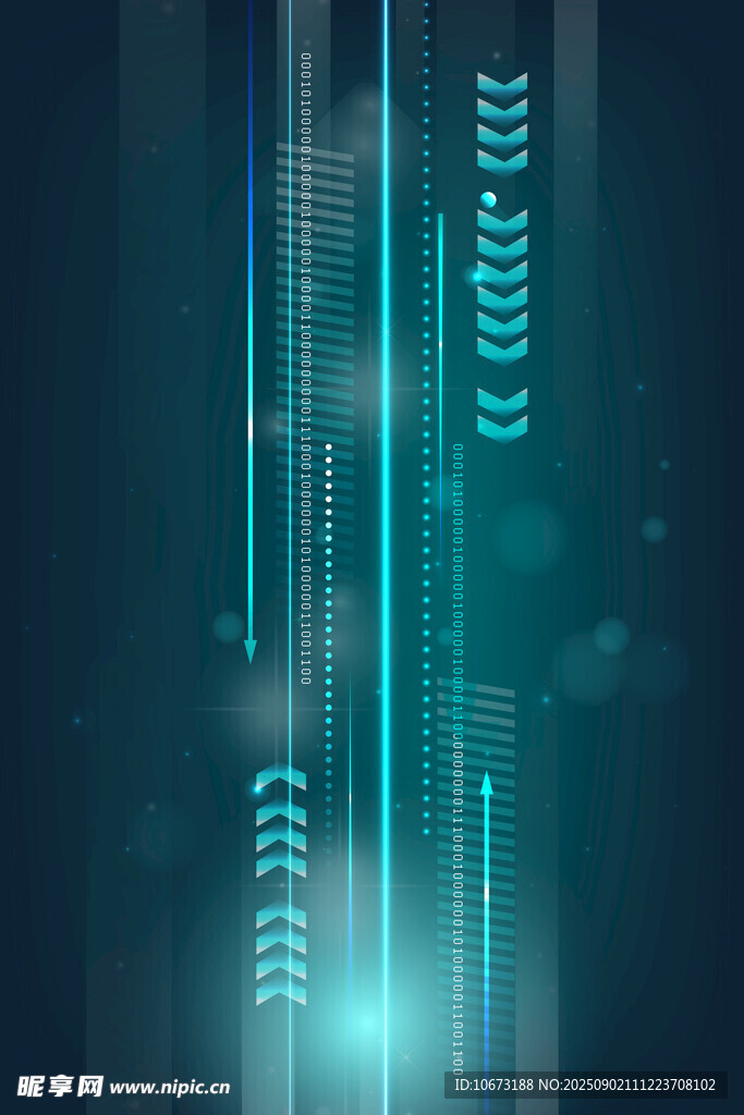 科技感线条蓝色背景画面