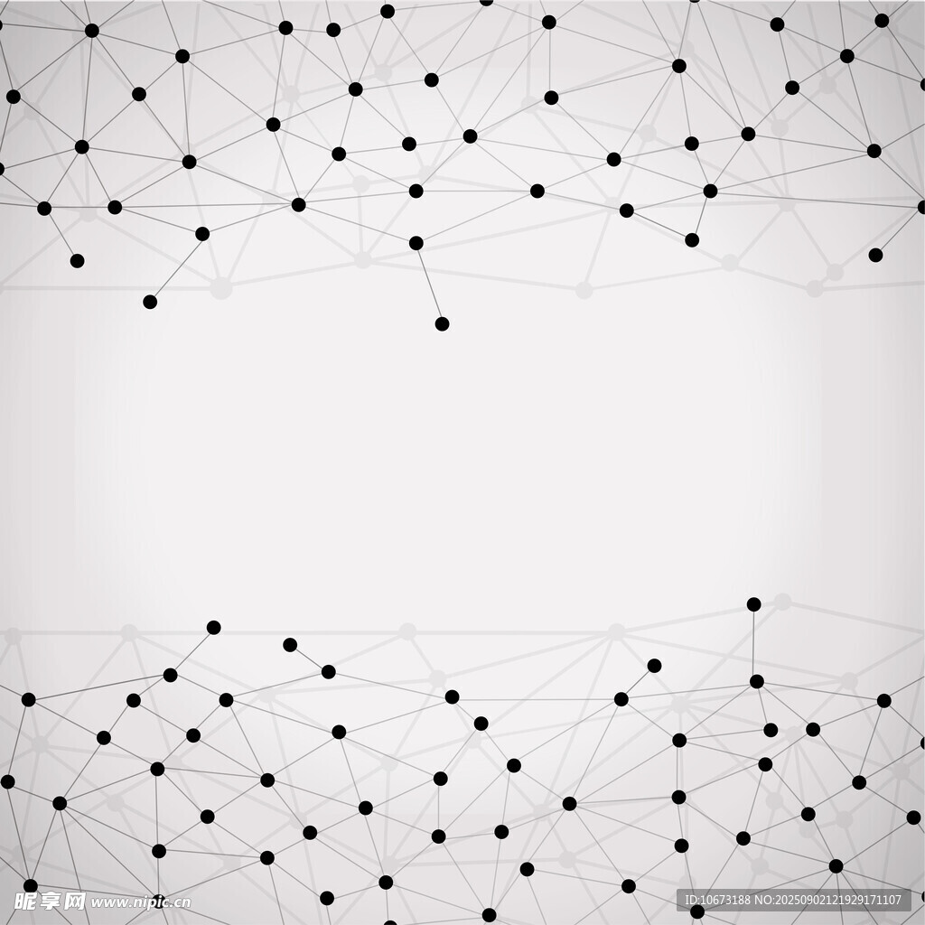 黑白点线构成抽象背景图