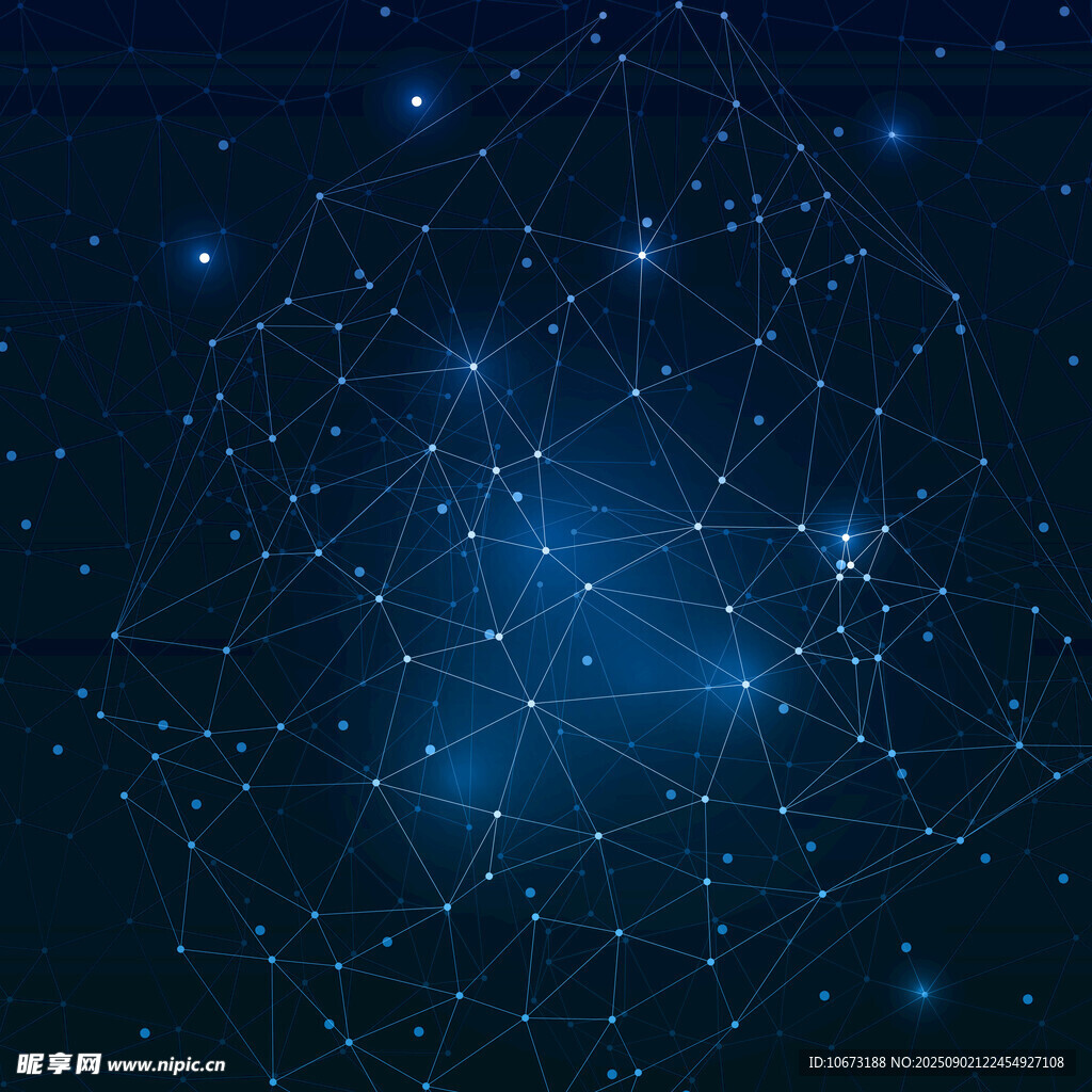 梦幻星空网络连接背景图