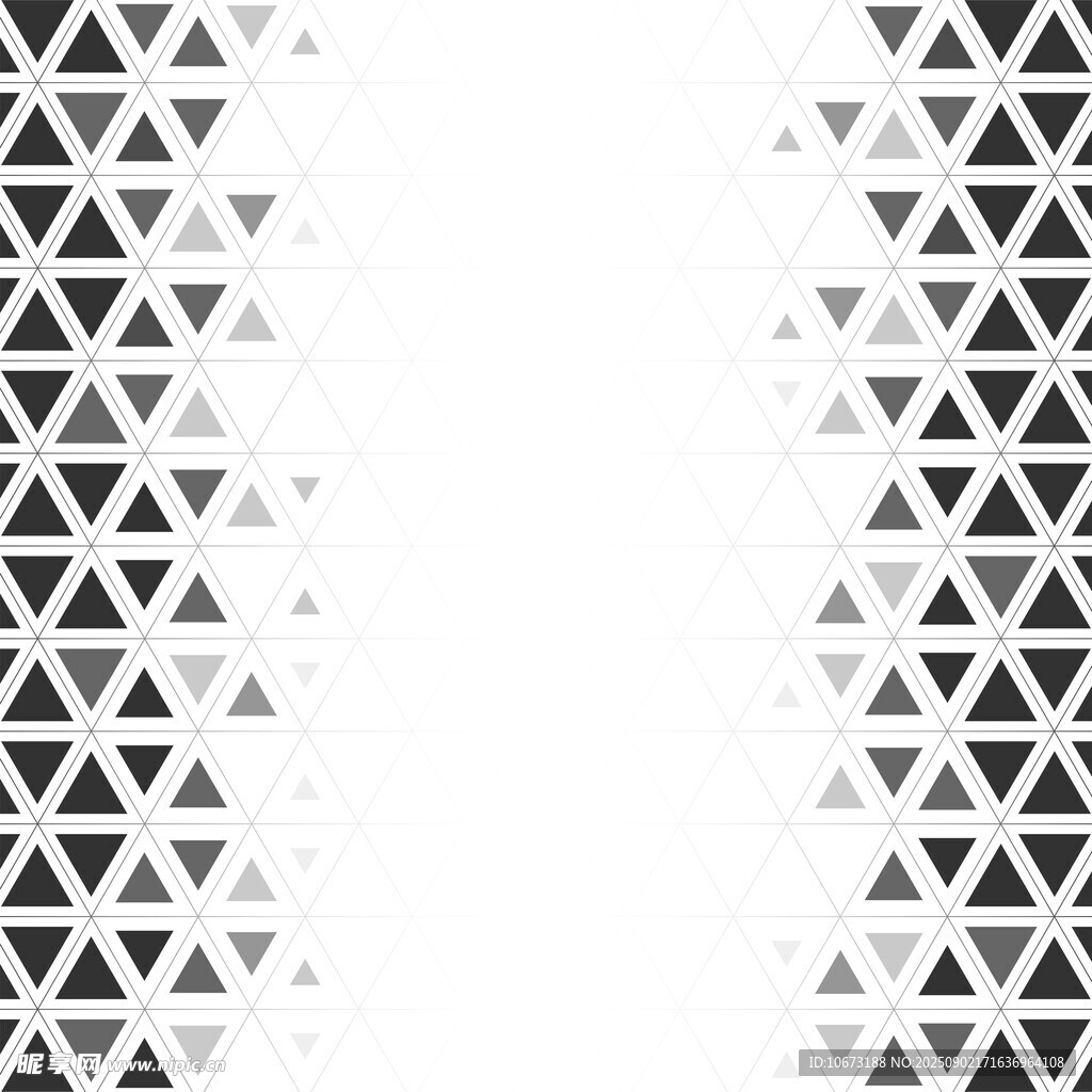 黑白三角几何图案背景