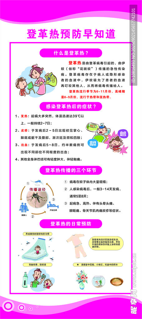 登革热科普小知识展架