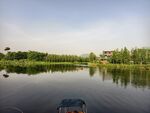 顺德华侨城欢乐海岸人工湖清晨