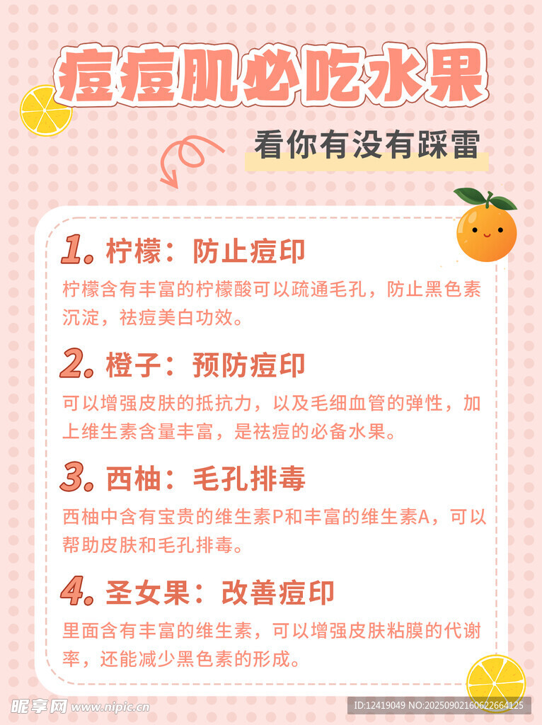 痘痘肌水果图文攻略