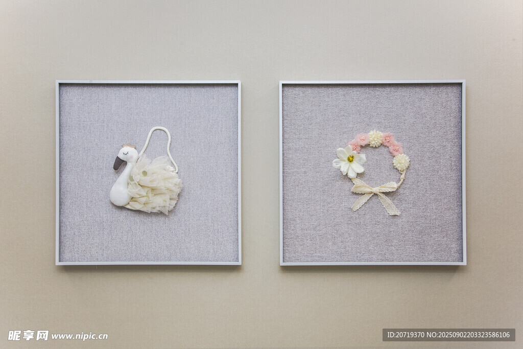 精致手工艺品装饰画展示