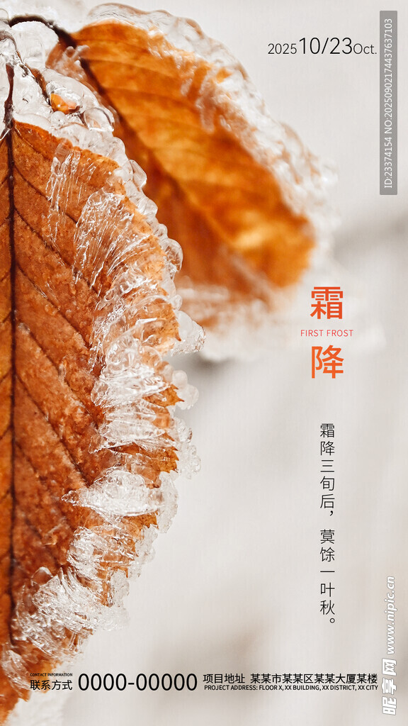 霜降海报