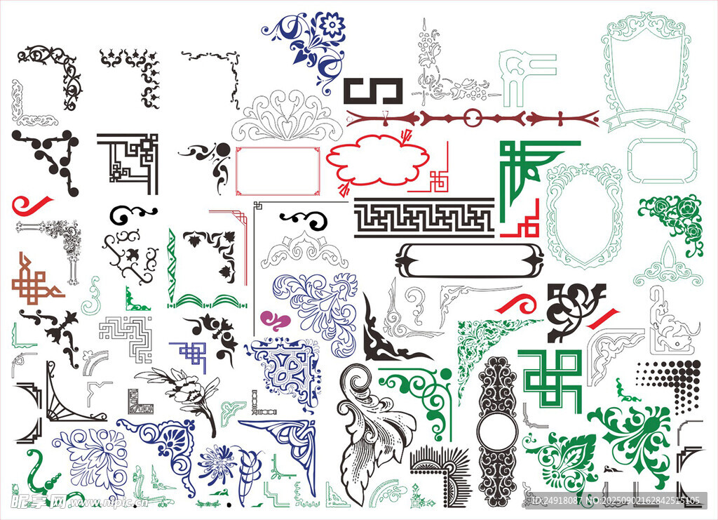 角花 边框 花纹 花边