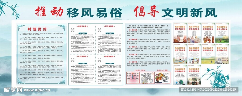 社区移风易俗文明新风宣传