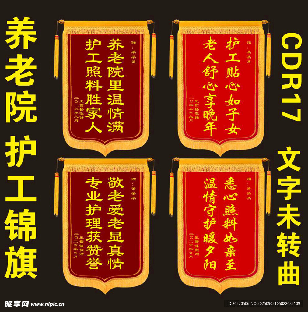 养老院护工荣誉锦旗