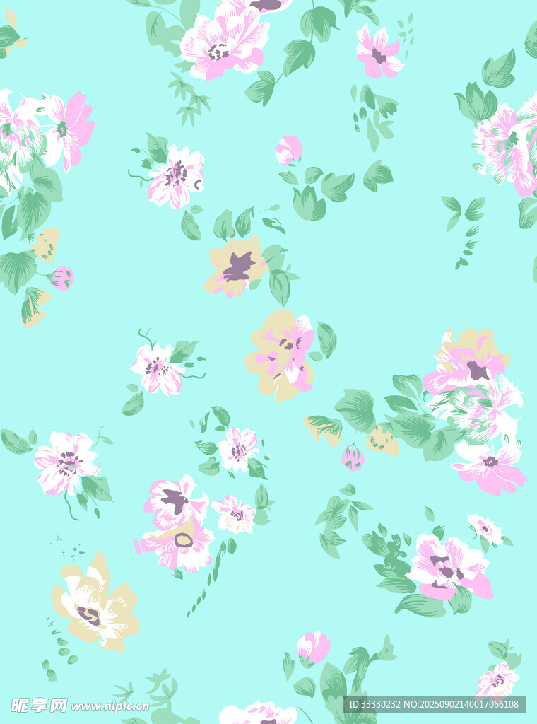 碎花  手绘花