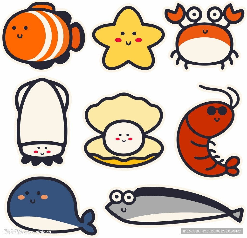 海鲜插画