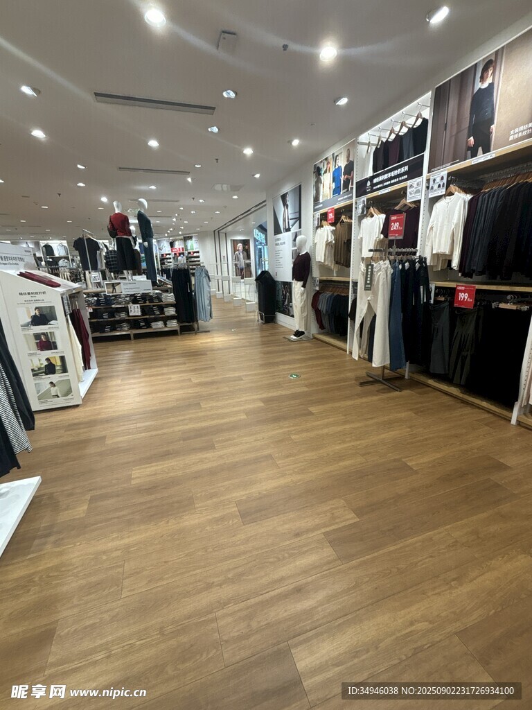 时尚服装店内部场景