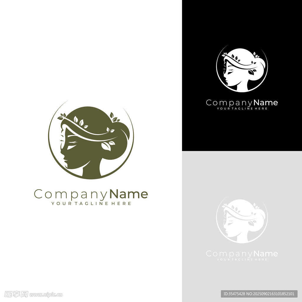 女性头像logo