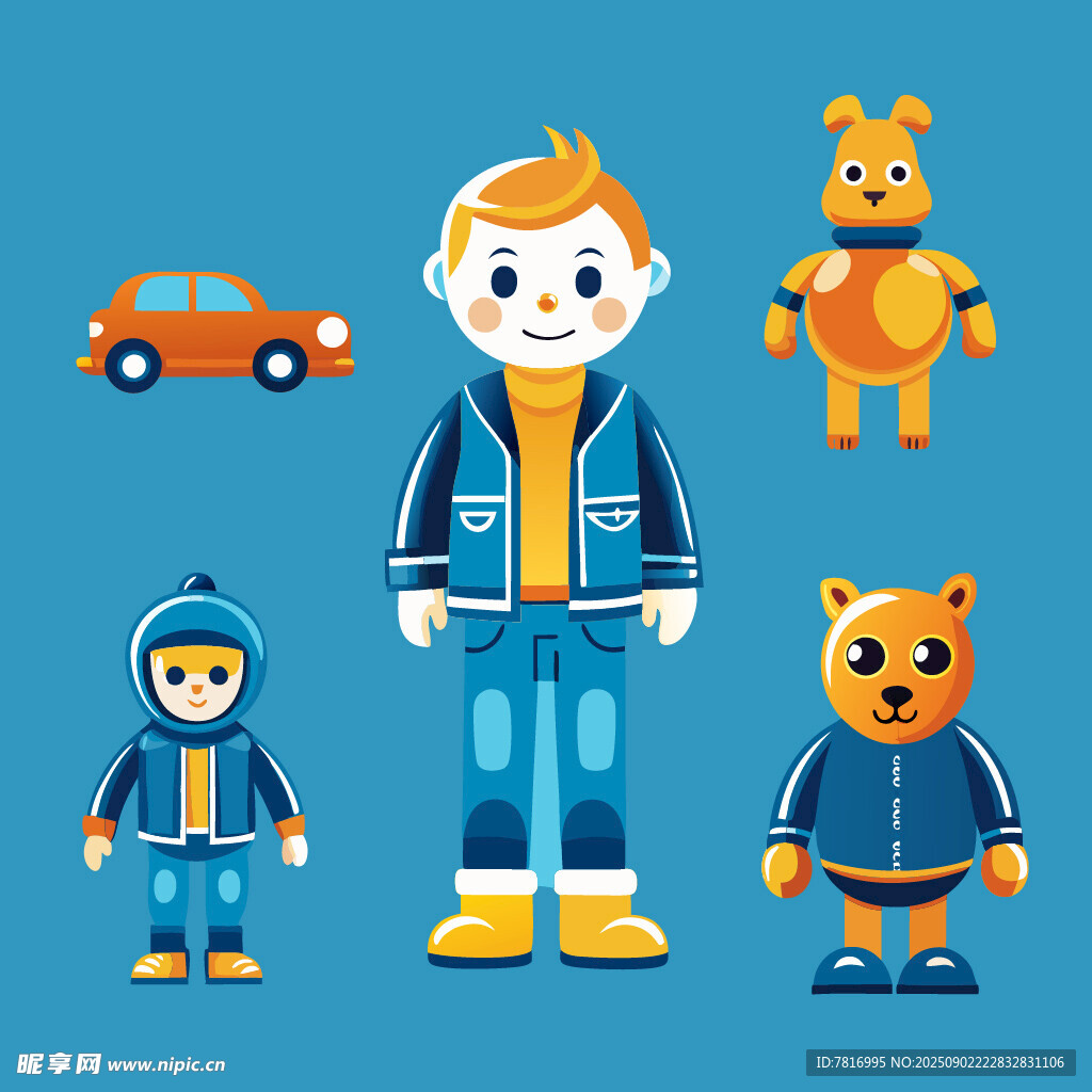 儿童服饰与玩具可爱展示