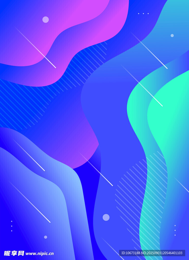 梦幻渐变流体抽象背景图