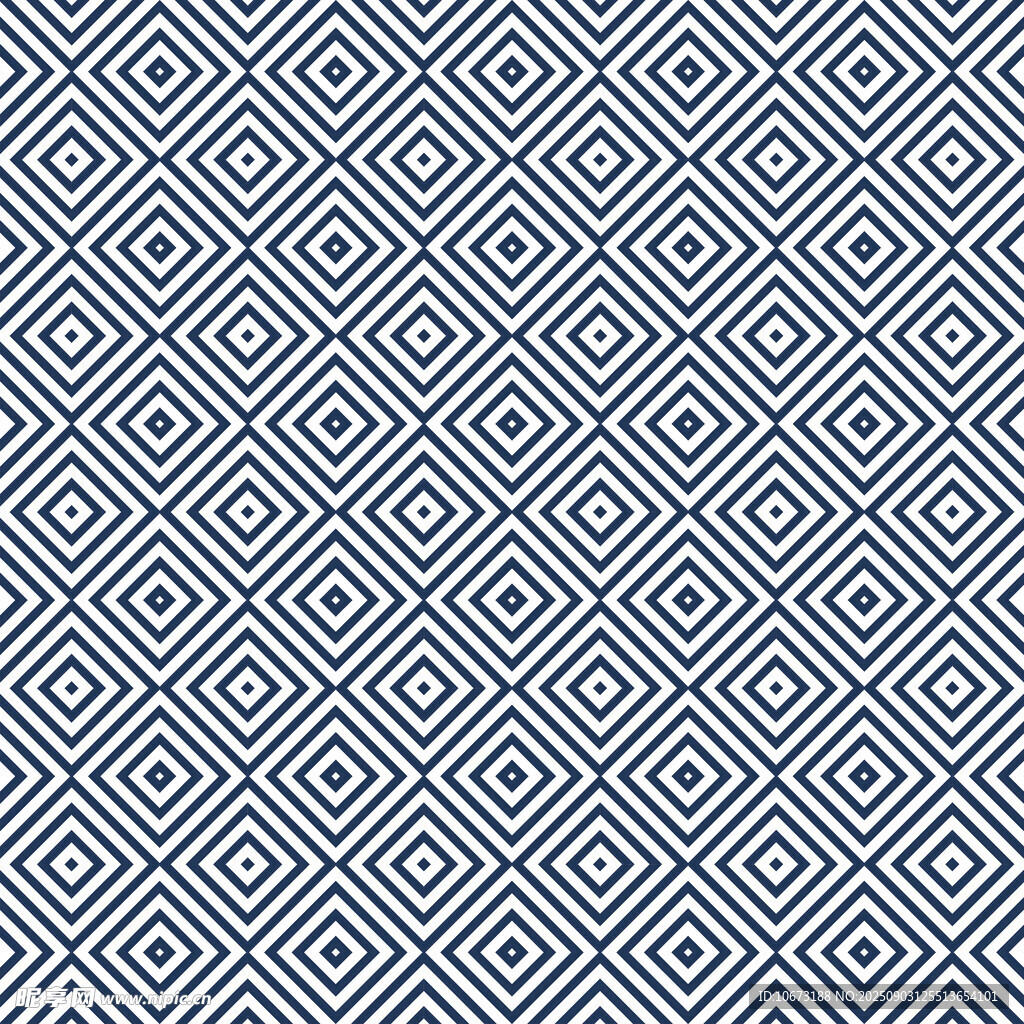 几何线条蓝白简约图案