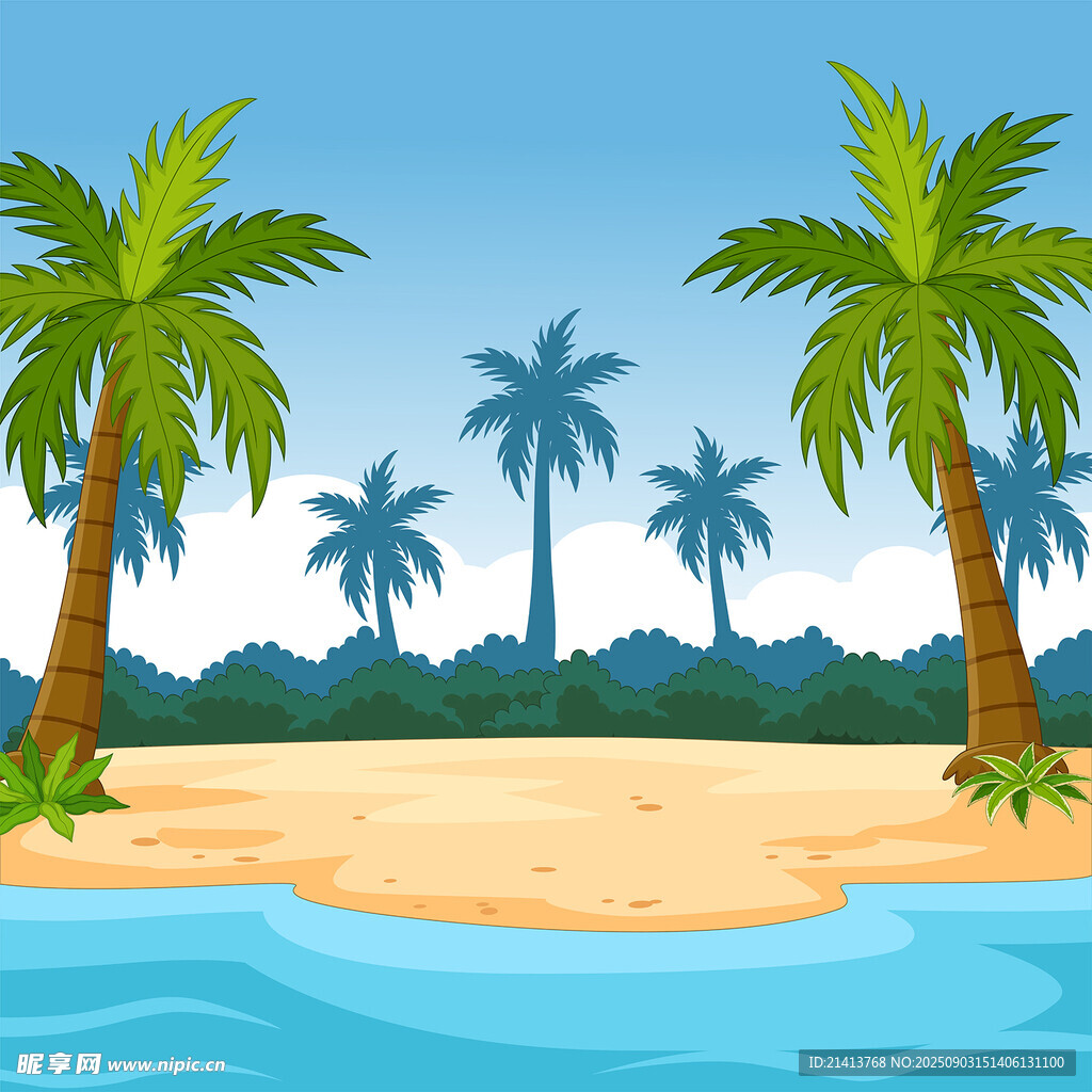 热带海滩风光