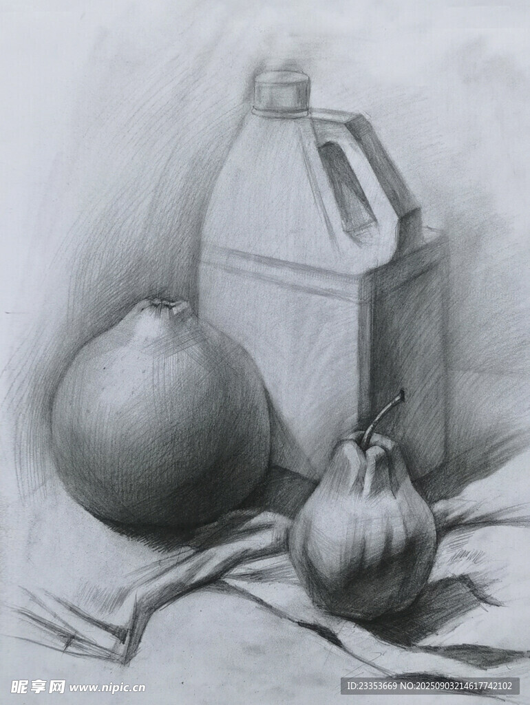 素描静物