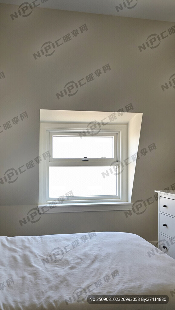 画床头有窗户 不要窗帘  