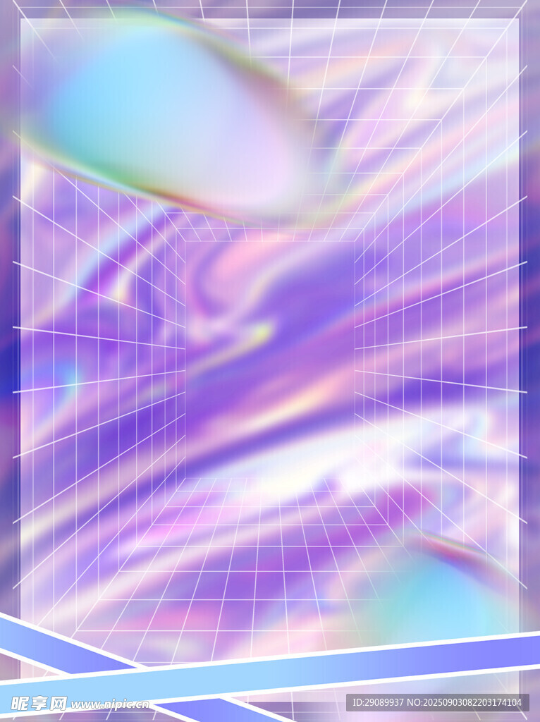 梦幻炫彩渐变抽象背景图