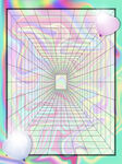 梦幻几何线条抽象艺术图