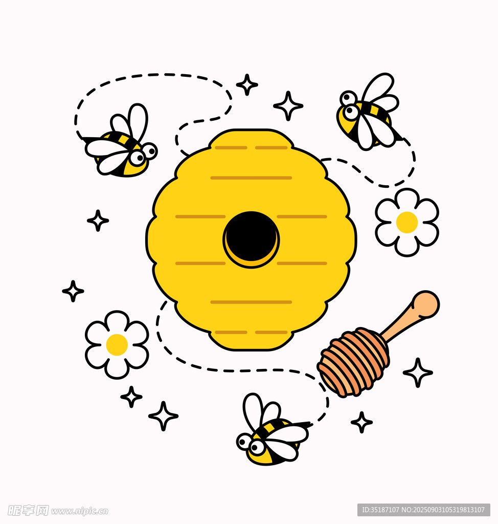 蜜蜂插画