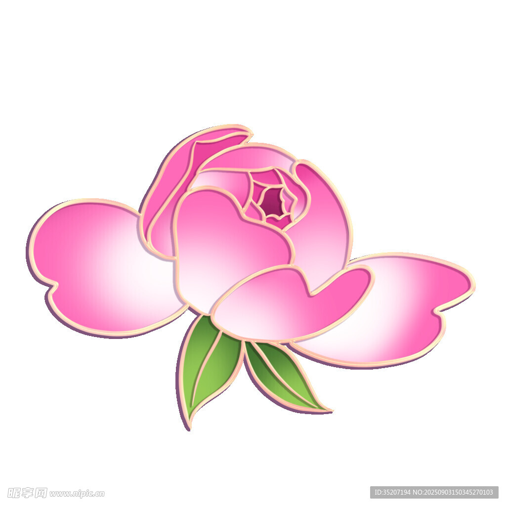 粉色花朵图案