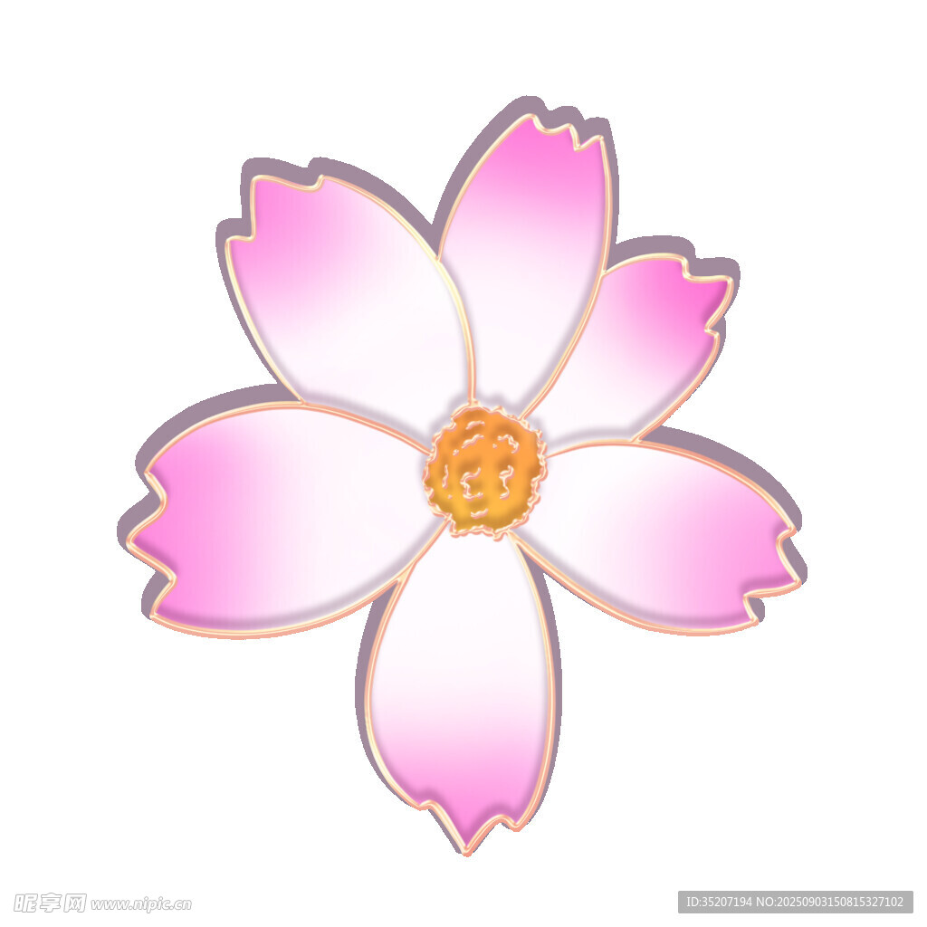 粉色花朵装饰图案