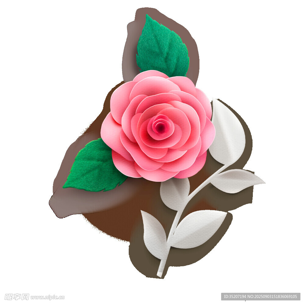 粉色玫瑰装饰花朵摆件