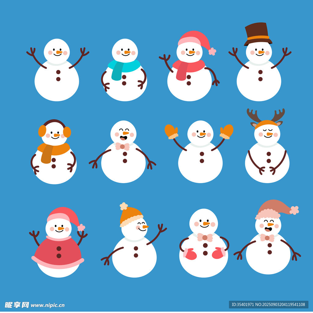 雪人卡通形象