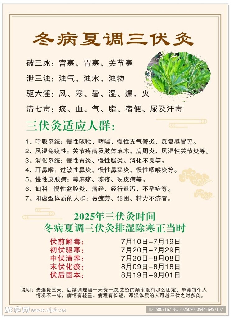 冬病夏调三伏灸