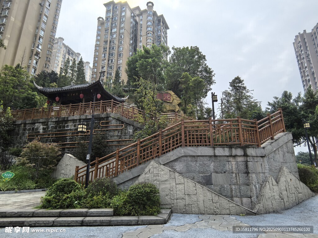 城市中式景观建筑