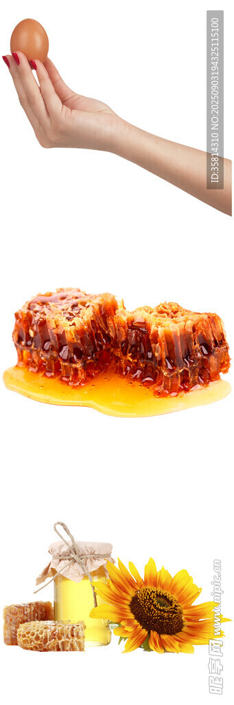 蜂蜜美食与自然元素组合
