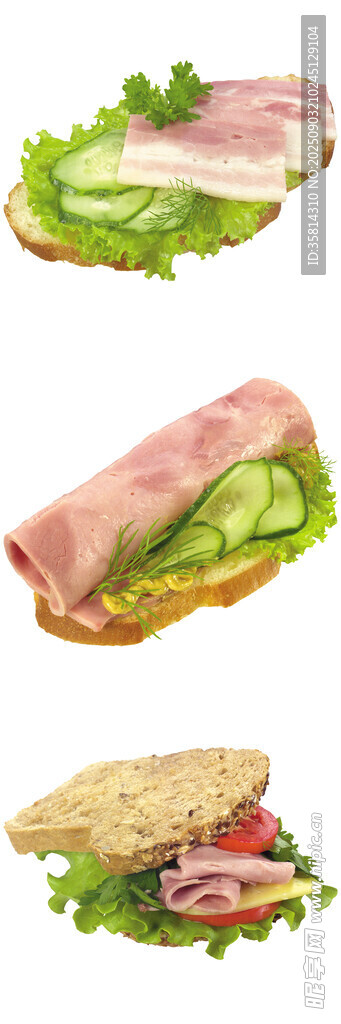 美味多样的夹心三明治