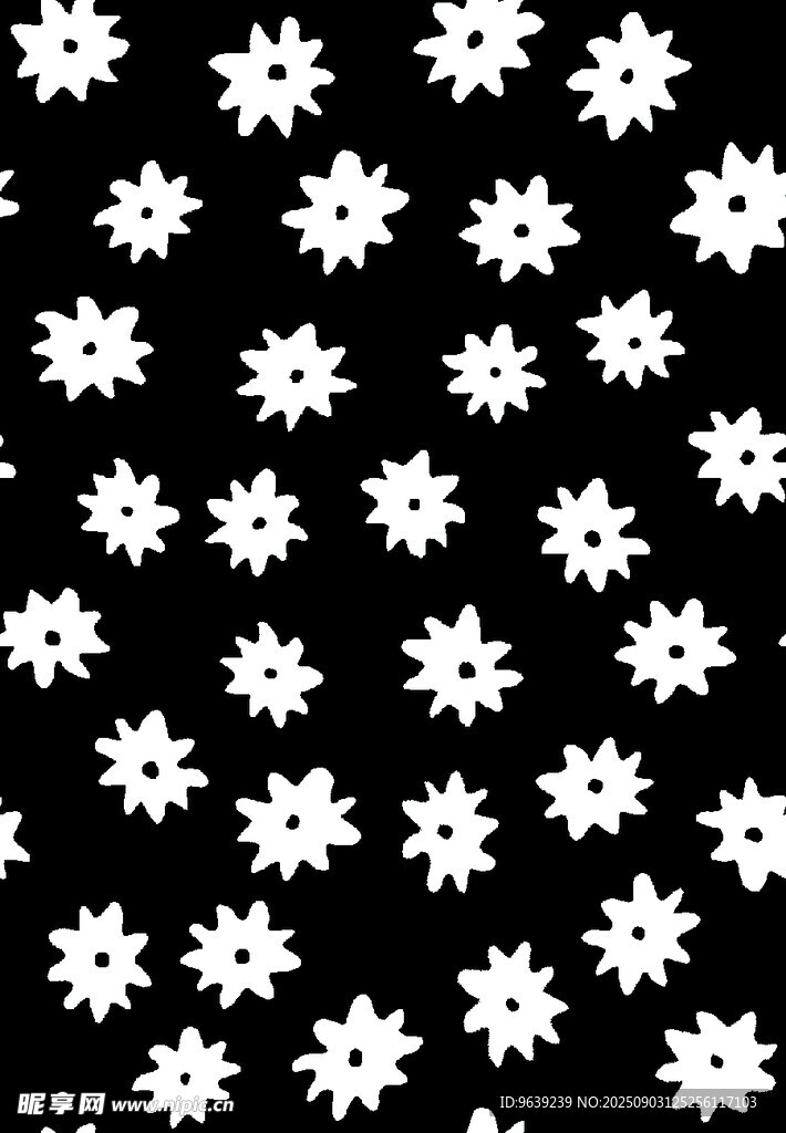 黑白雪花