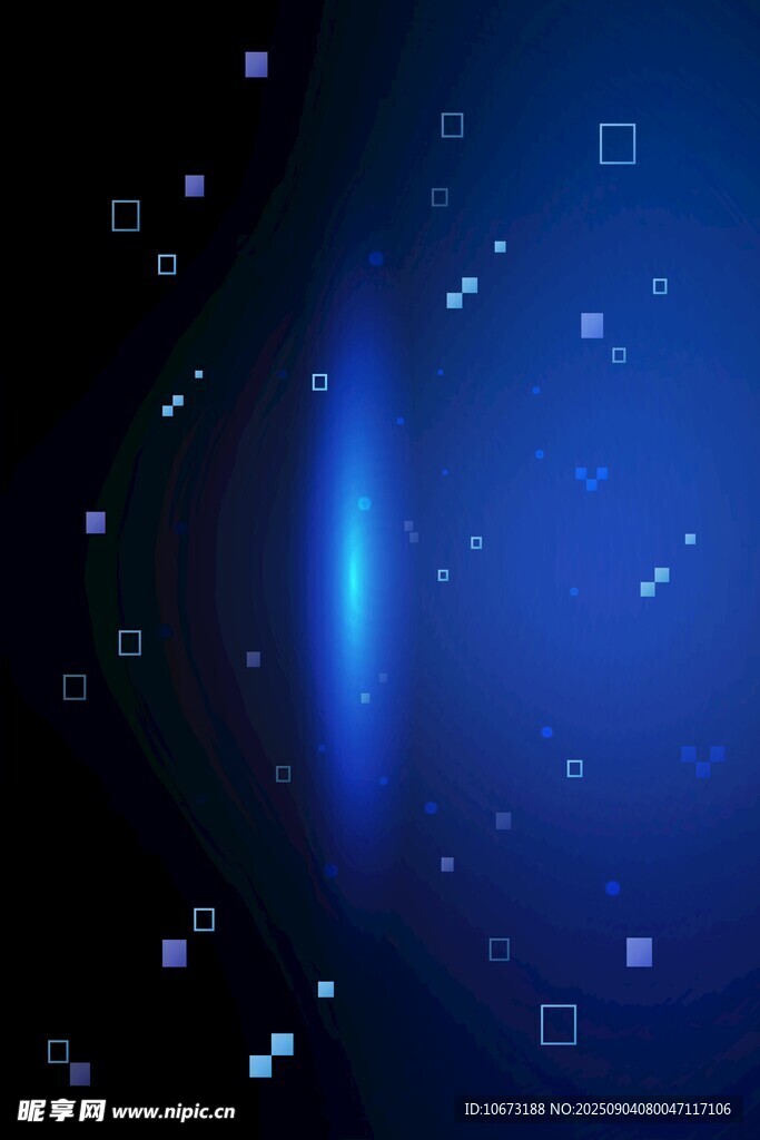 梦幻蓝色科技感背景图案