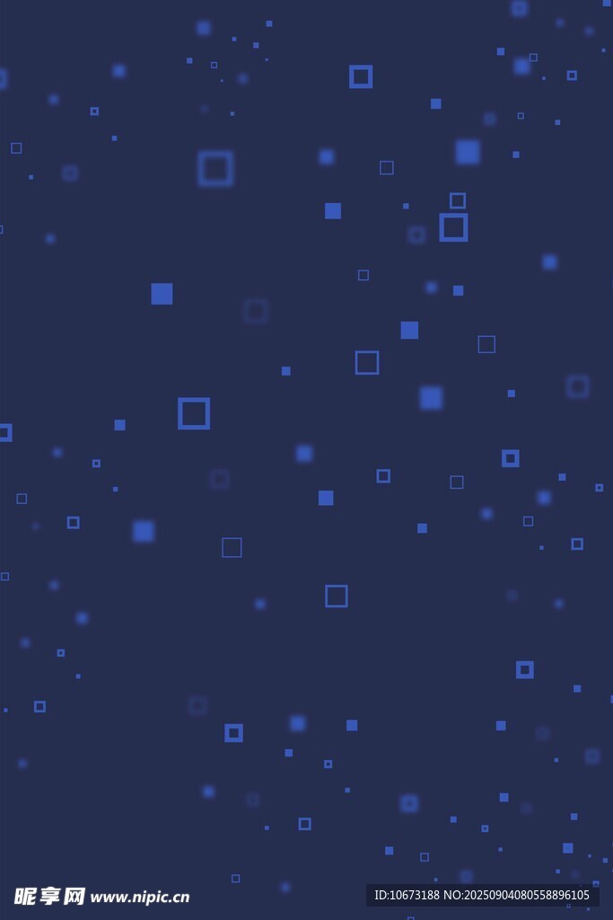 蓝色方块星空背景图